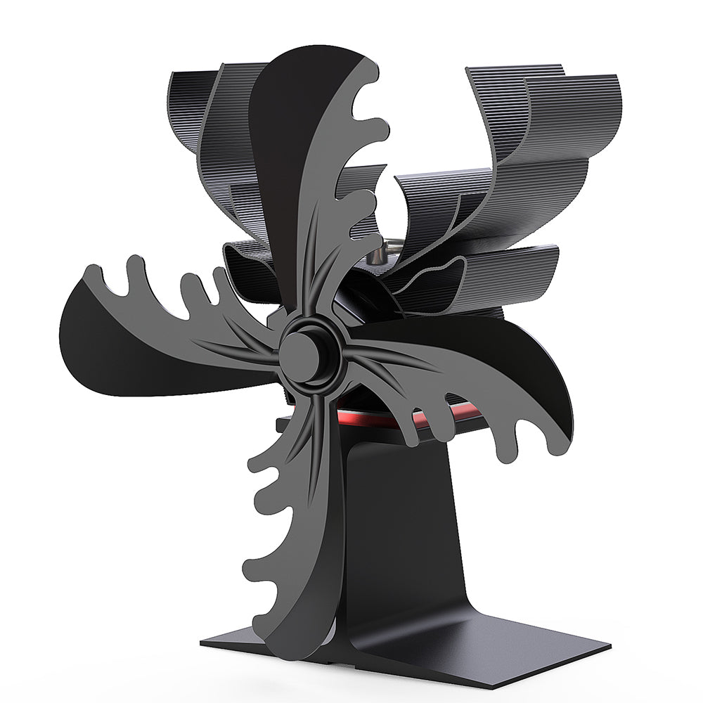 4 Blade Warmer Self-Powered Fireplace Stove Fan