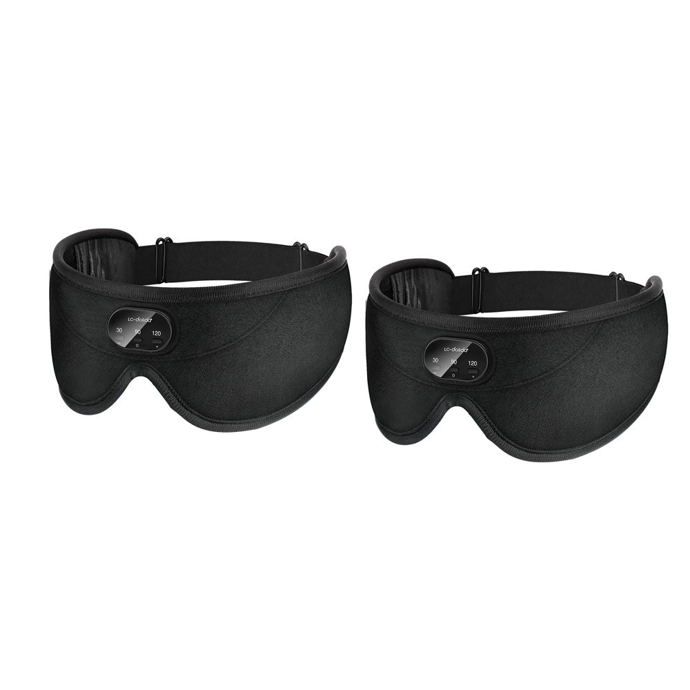 2Pcs Wireless Bluetooth 5.3 Headphone White Noise 3D Eye Mask for Sleeping