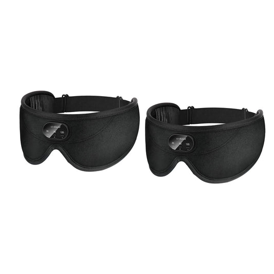 2Pcs Wireless Bluetooth 5.3 Headphone White Noise 3D Eye Mask for Sleeping