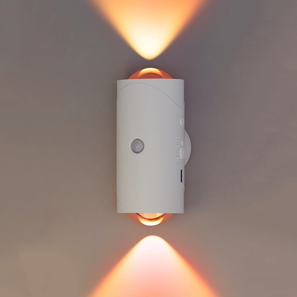 Motion Sensor Night Light Wall-Mounted USB Rechargeable Sunset Effect