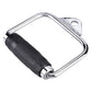 Single D Stirrup Handle with Rubber Grips for Cable Exercise Equipment