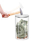 Acrylic Rounded Money Saving Jar Openable Savings Bank