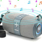 Portable Bluetooth Speaker, Portable Speaker, Bluetooth Speakers Wireless, LED Light Speaker Speakers Wireless Speaker with TF AUX FM for Shower Pool Party
