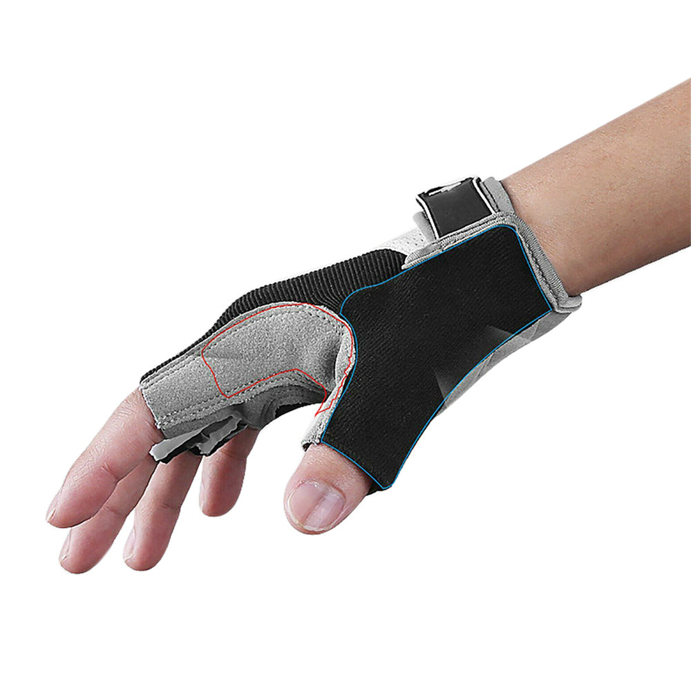 1 Pair Cycling Half Finger Bike Gloves With Anti Slip Pad For Unisex