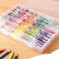 Embroidery Thread Organiser Set with 1 Winder 100 Bobbins Compact Thread Storage Box for Sewing Storage