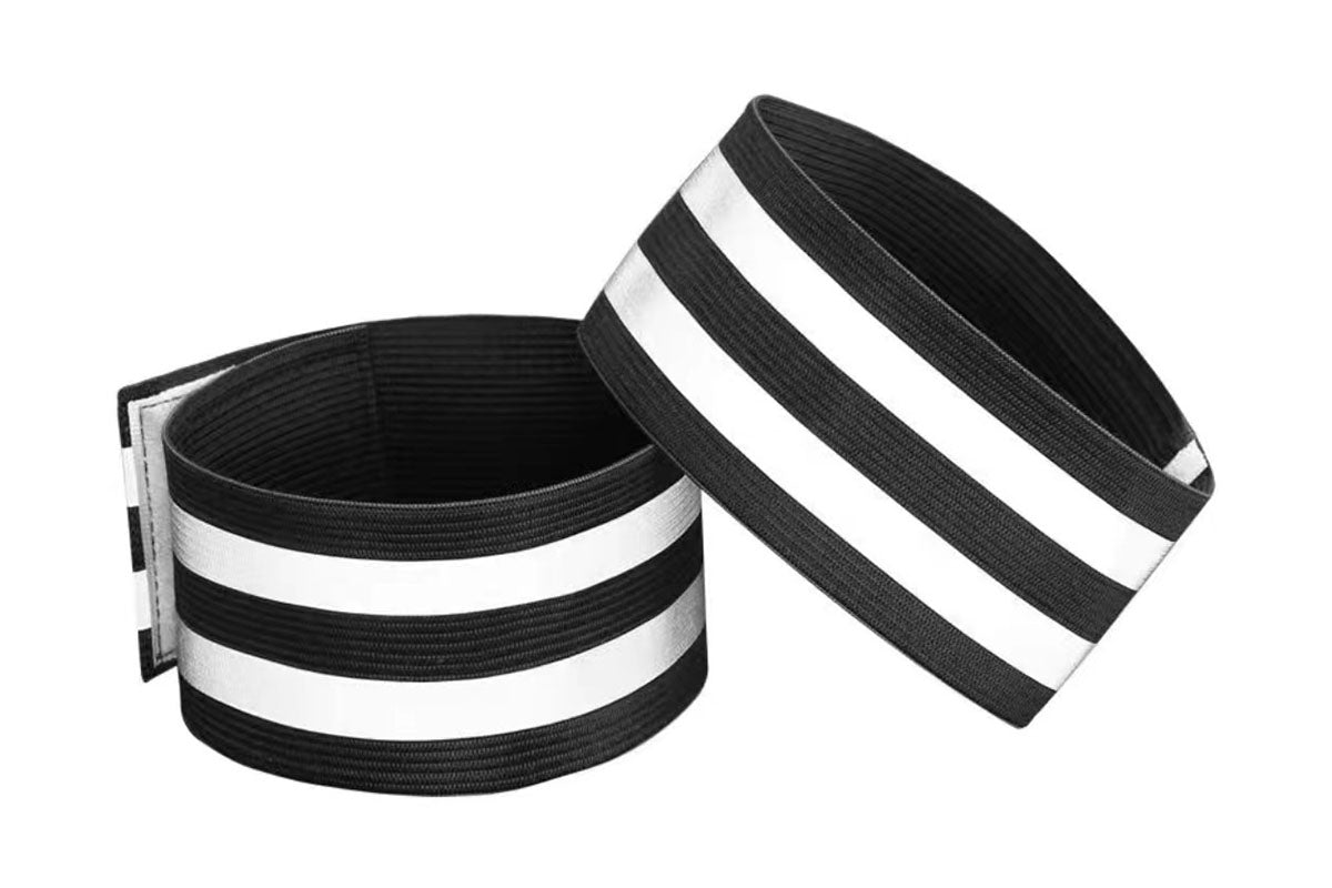 2 Bike Water Bottle Holders with 2 Pairs Anti-Rolling Cycling Reflective Pant Bands