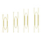 14Pcs Invisible Plate Hangers for Wall Display Stainless Steel Gold Plate Holder Set