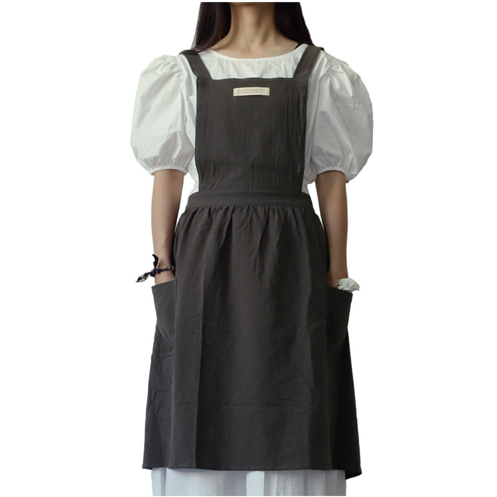 100% Cotton Work Apron Comfortable Wide Straps