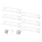 6Pcs 12 Inch Clear Acrylic Wall Mount Vinyl Record Shelves