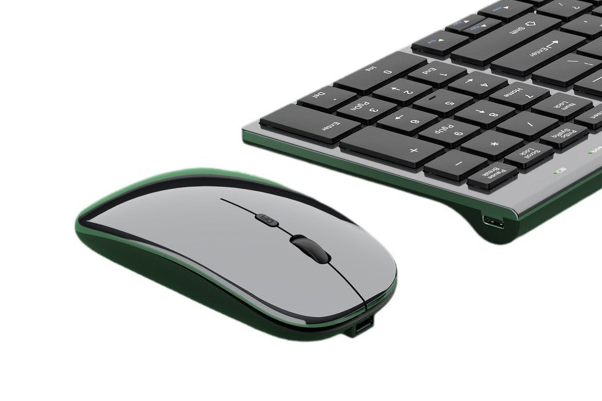 Wireless Bluetooth Keyboard Mouse Triple Modes Rechargeable For Tablet PC