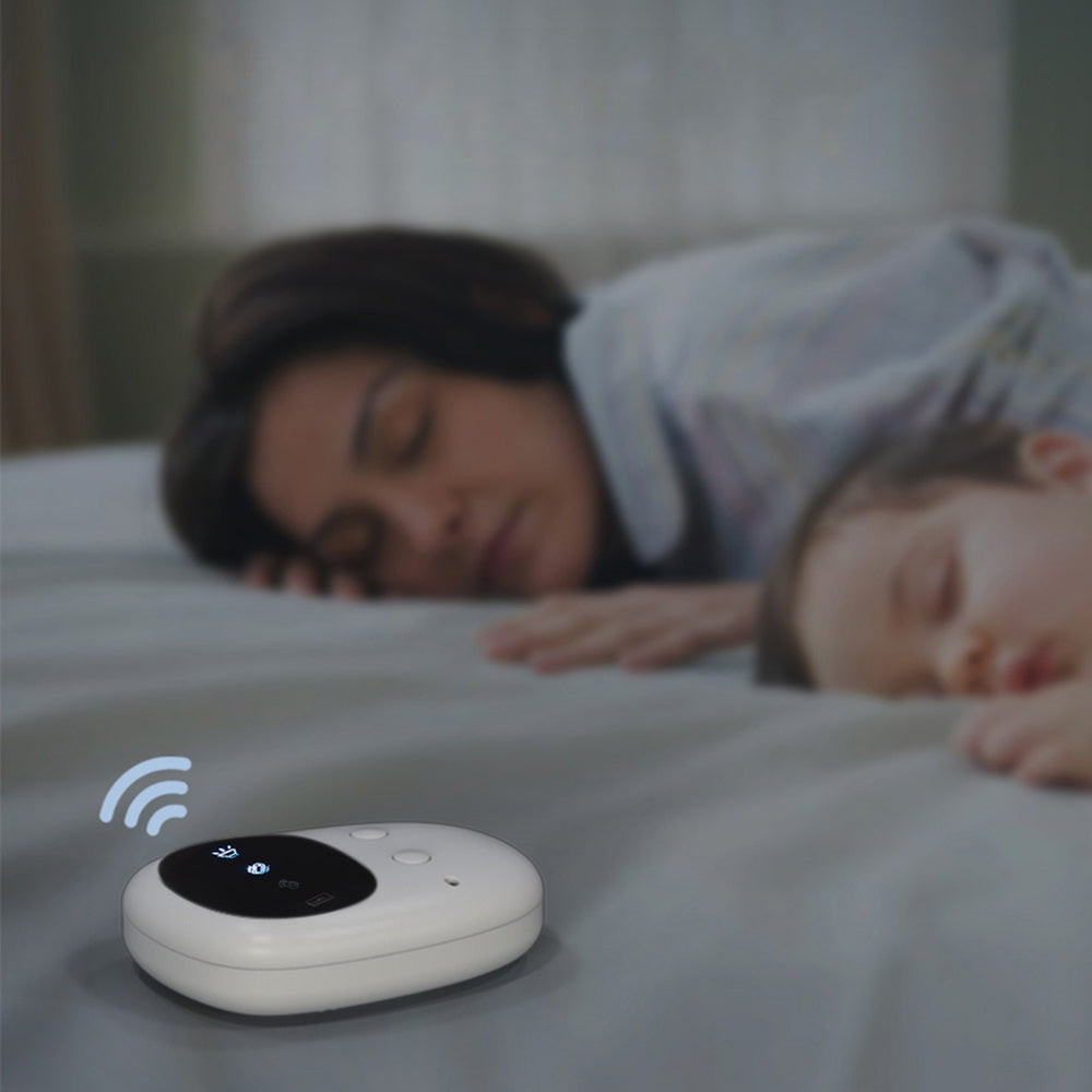 Wireless Bedwetting Alarm with Rechargeable Sensor and Adapter