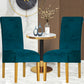 2Pcs Velvet Dining Chair Covers Stretch Slipcovers for Dining Room Chairs
