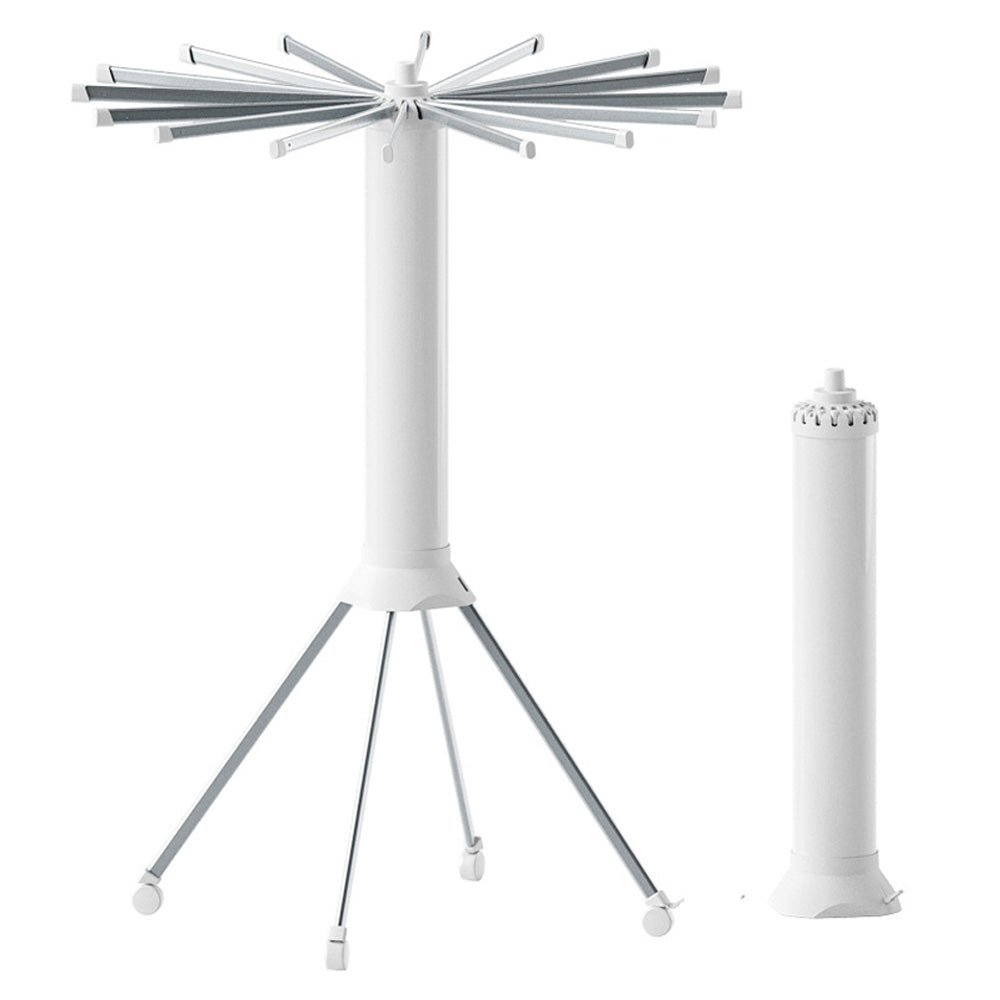 Floor Standing Clothes Drying Rack with 16 Arms Foldable Laundry Drying Rack