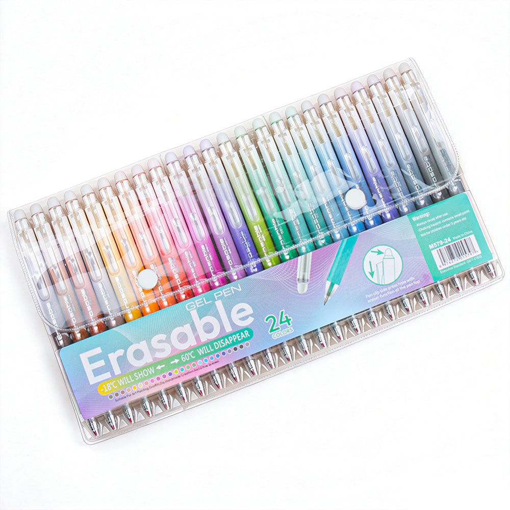 Colorful Click-Erasable Gel Pen Set for Students School and Office