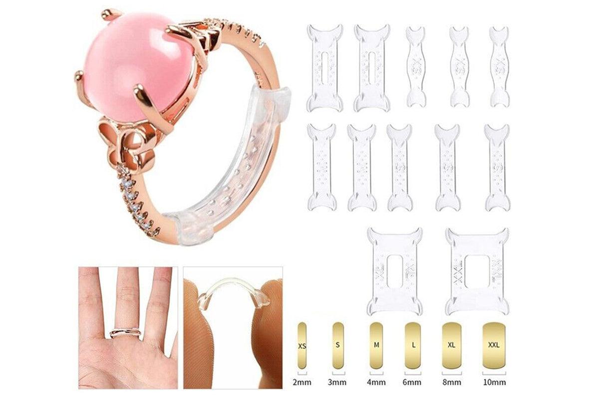 Invisible Ring Size Adjusters Set Ring Sizers for Loose Rings