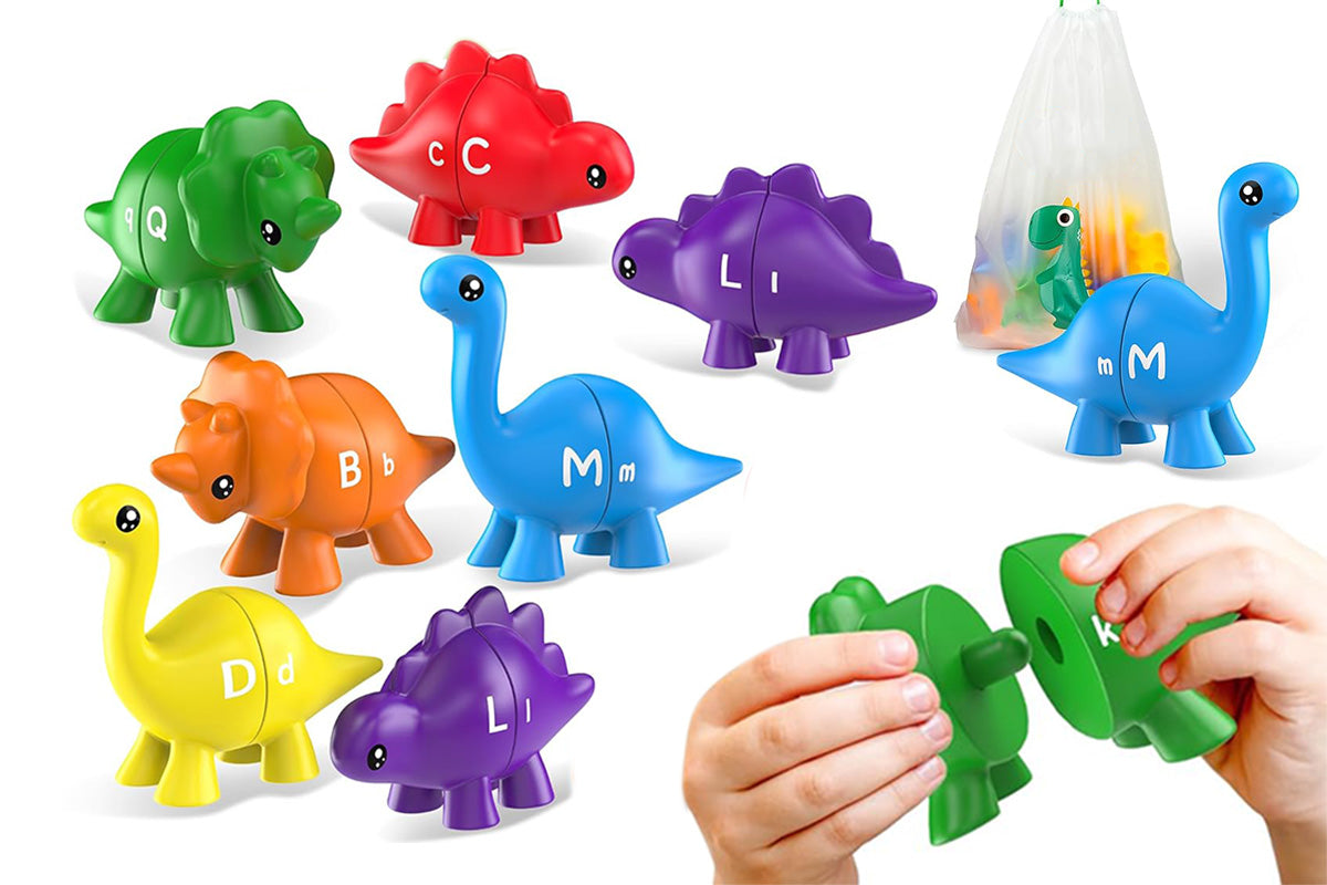Dinosaur Alphabet Matching Toys Educational Learning Game