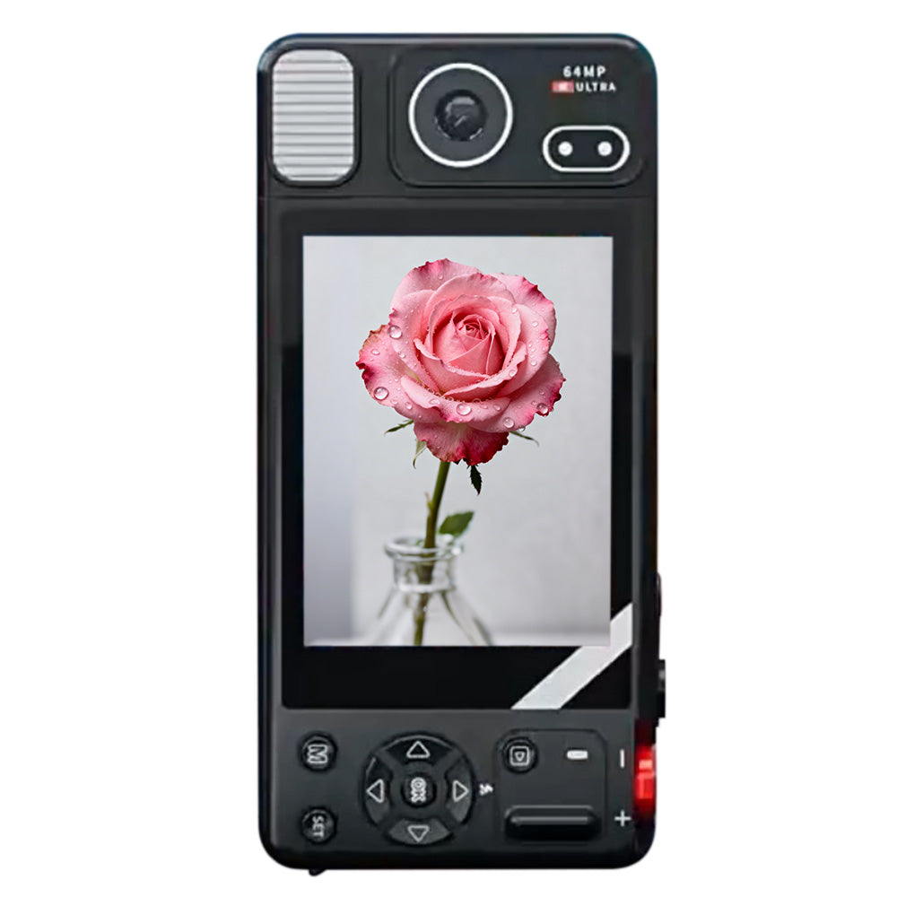 Digital Camera with 270 Degree Rotating Lens for Selfie Vlog