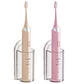 2Pcs Clear Wall-Mounted No-Drill Electric Toothbrush Holders