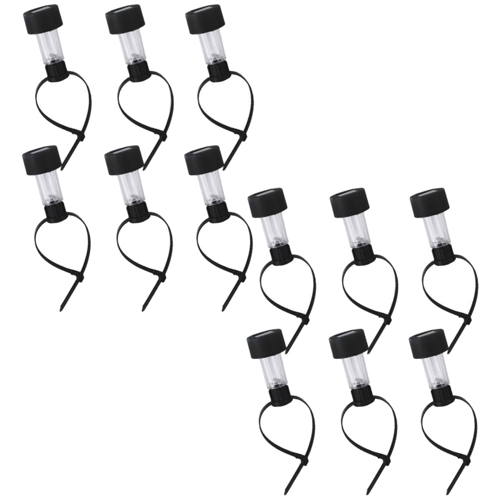 12 Pack Solar Water-Resistant Outdoor Swimming Pool Fence Light