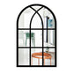 Self-adhesive Rectangular Acrylic Wall Mirror Window Sticker Decals-Arched