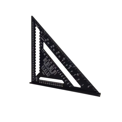 7/12 inch Metric Aluminium Alloy Square Protractor Triangle Ruler Measuring Tool
