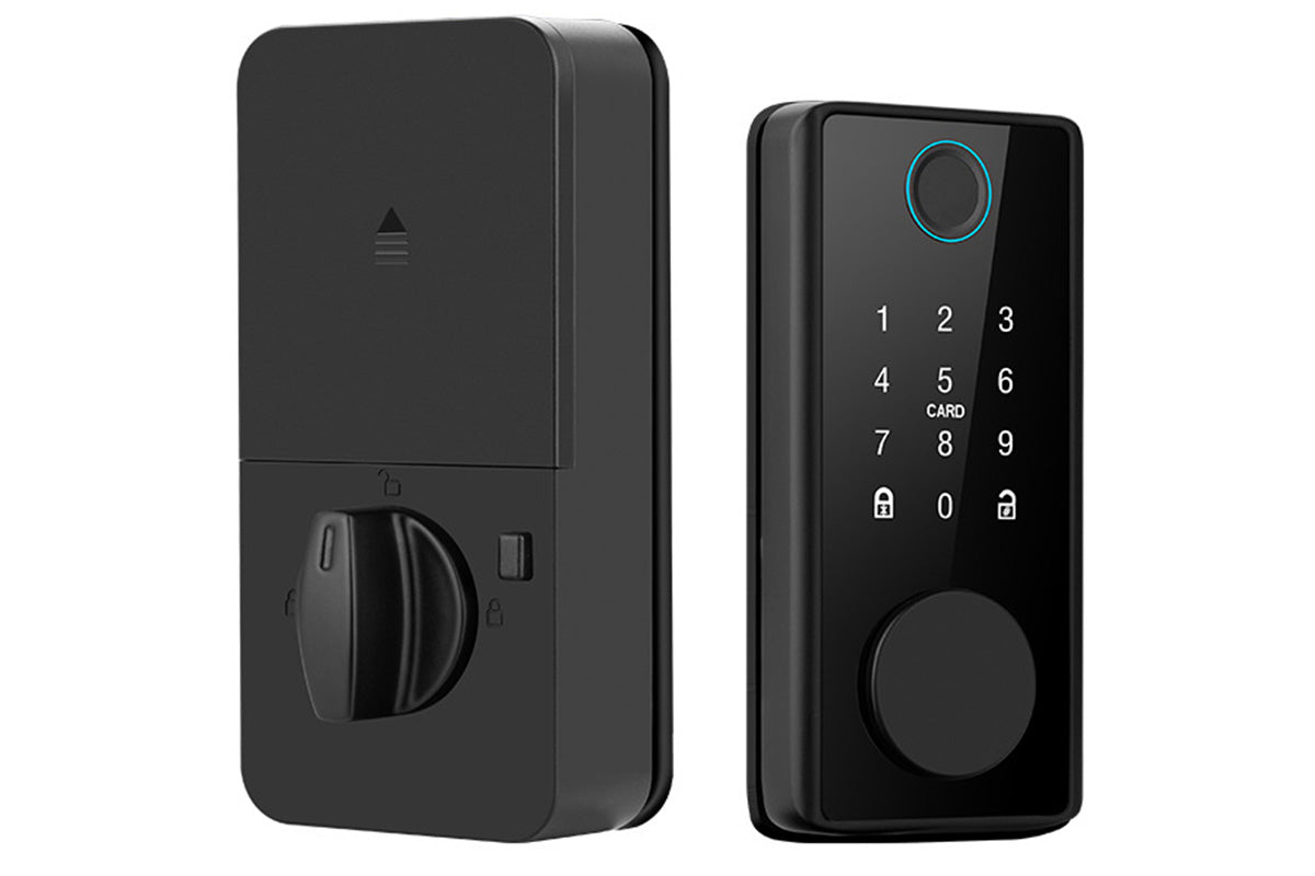 Keyless Smart Door Lock Fingerprint Password Card App Control Auto Lock