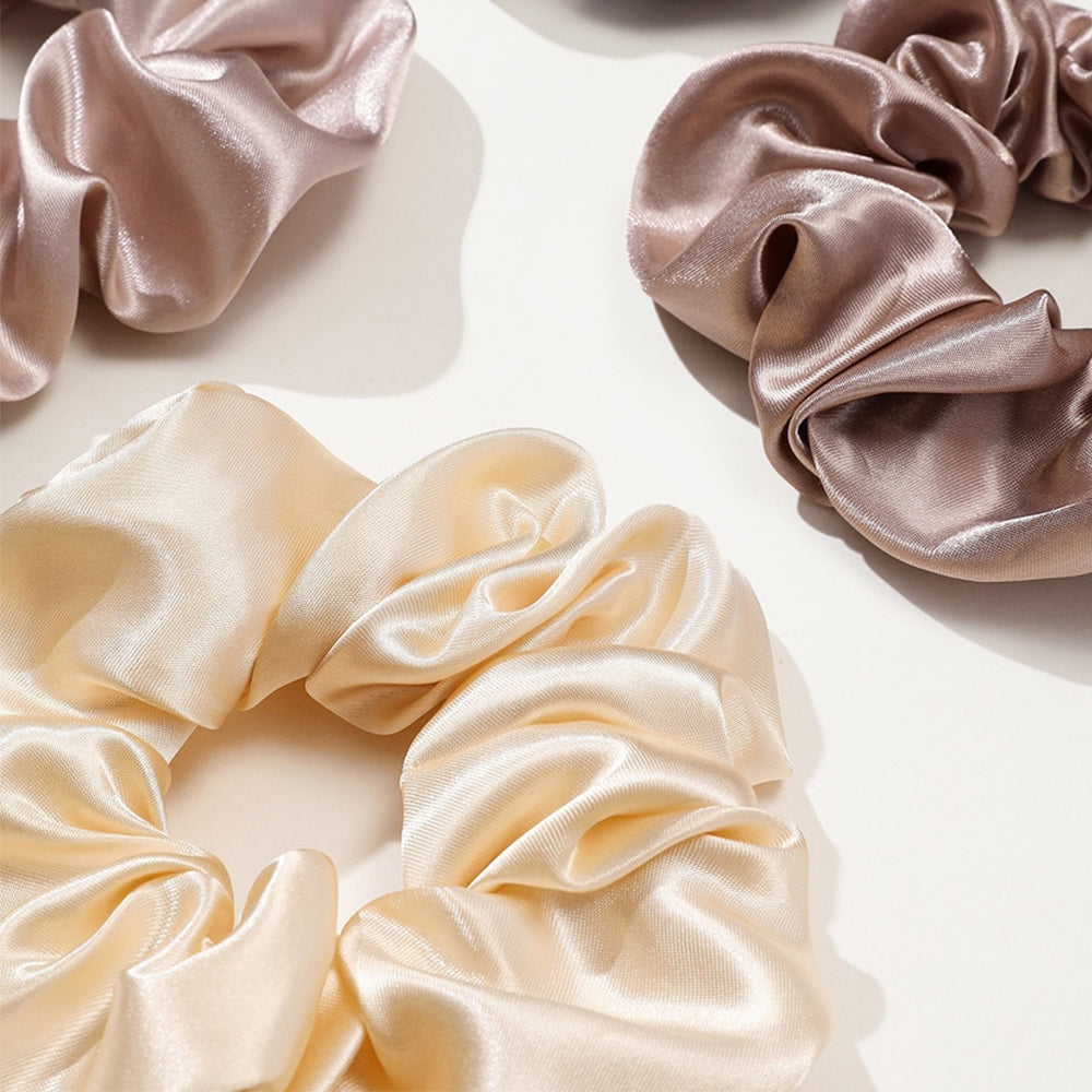 12Pcs Satin Scrunchies Soft Hair Ties Fashion Hair Bands Hair Accessories for Women Girls