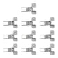 10 Pack Wall Mount Spring Grip Broom Tool Holder Storage Rack with Screws