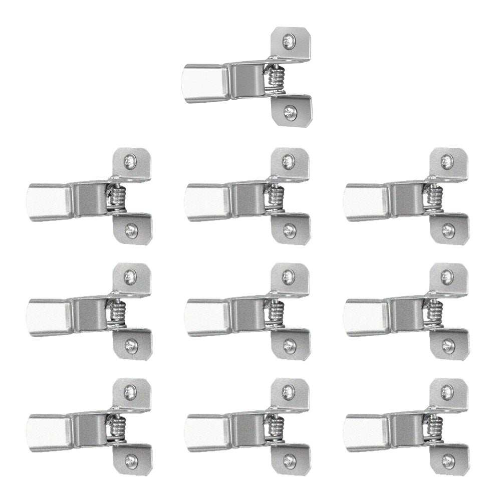 10 Pack Wall Mount Spring Grip Broom Tool Holder Storage Rack with Screws