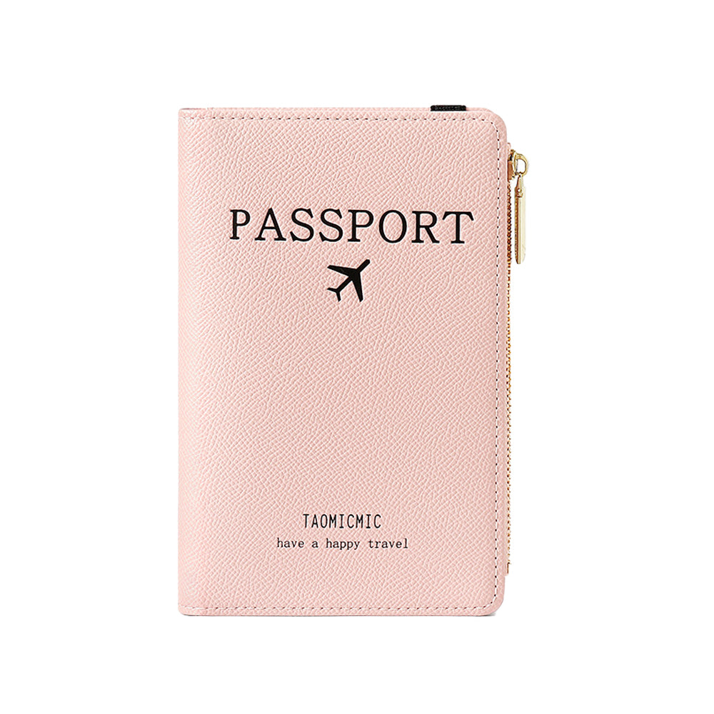 RFID Passport Holder Cover Card Wallet Holder with Zipper