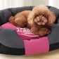 Waterproof Pet Bed Removable Washable Cat Dog Bed for Small and Medium Pets - Black