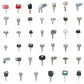 41Pcs Heavy Equipment Master Keys for John Deere Caterpillar Toyota Volvo JCB