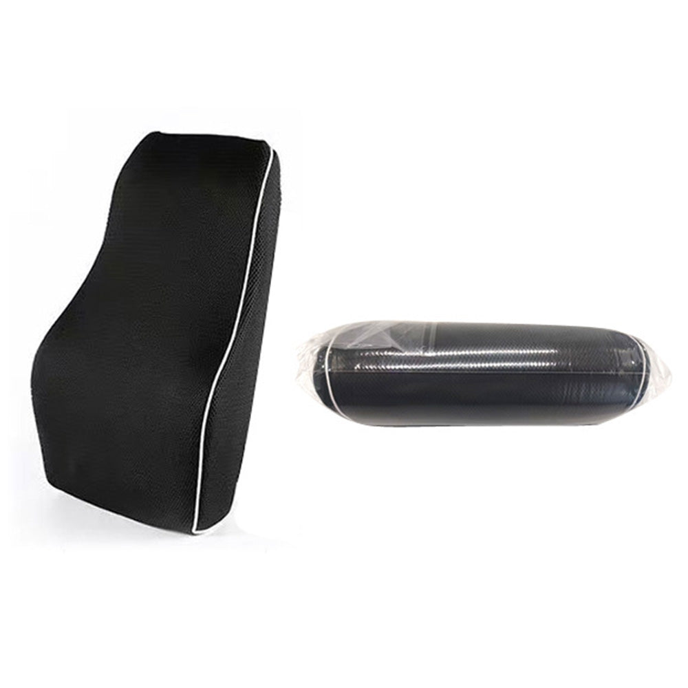 Ergonomic Lumbar Back Support Cushion Memory Foam Backrest with Adjustable Strap