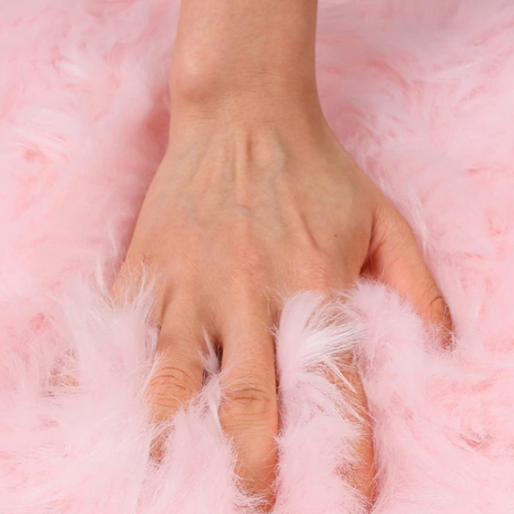 Faux Sheepskin Fluffy Rugs Chair Seat Covers