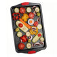 3Pcs Nonstick Kitchen Oven Baking Pans Set Premium Carbon Steel Bakeware for Oven Baking
