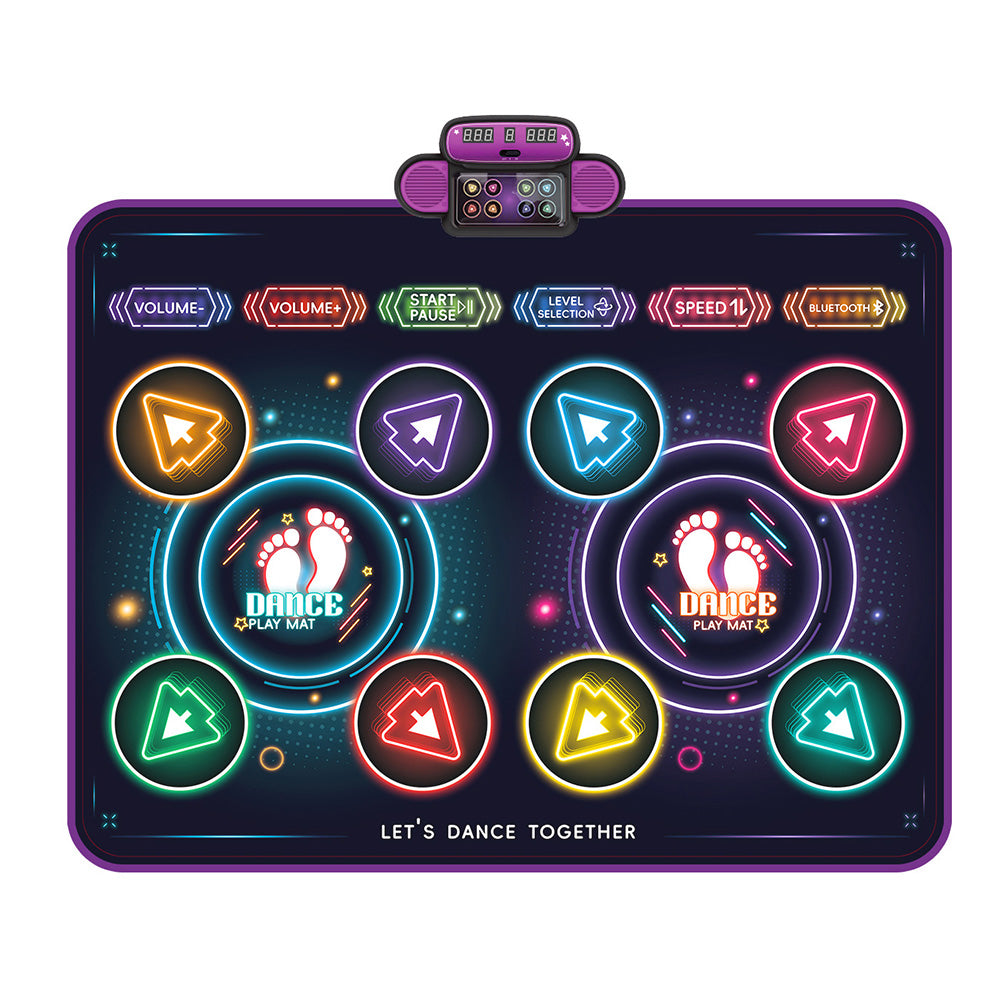 Dance Mat Light-up Dance Pad Wireless Bluetooth Music Game Pad