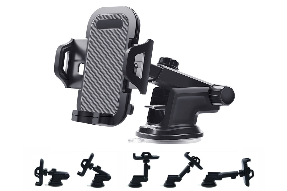 Universal Car Phone Holder Suction Mount Adjustable Dashboard Windscreen Stand