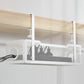 Iron Mesh Under Desk Cable Management Tray No Drill With Clamp Mount