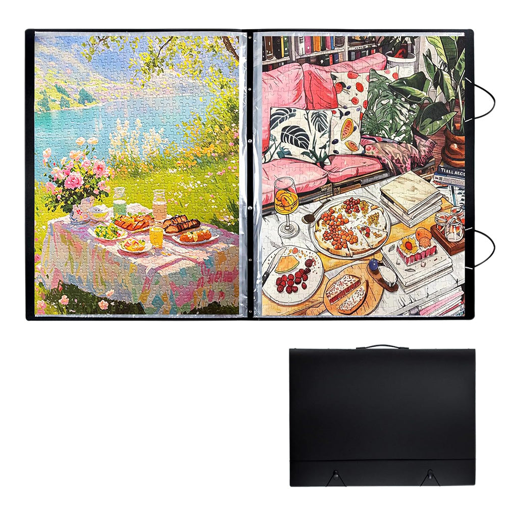 Extra Large Puzzle Binder Space-Saving Storage Folder for 1000-Pieces Puzzle Collection