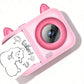 Toy Camera 1080P Instant Digital Print Camera with 1 Roll Printing Paper
