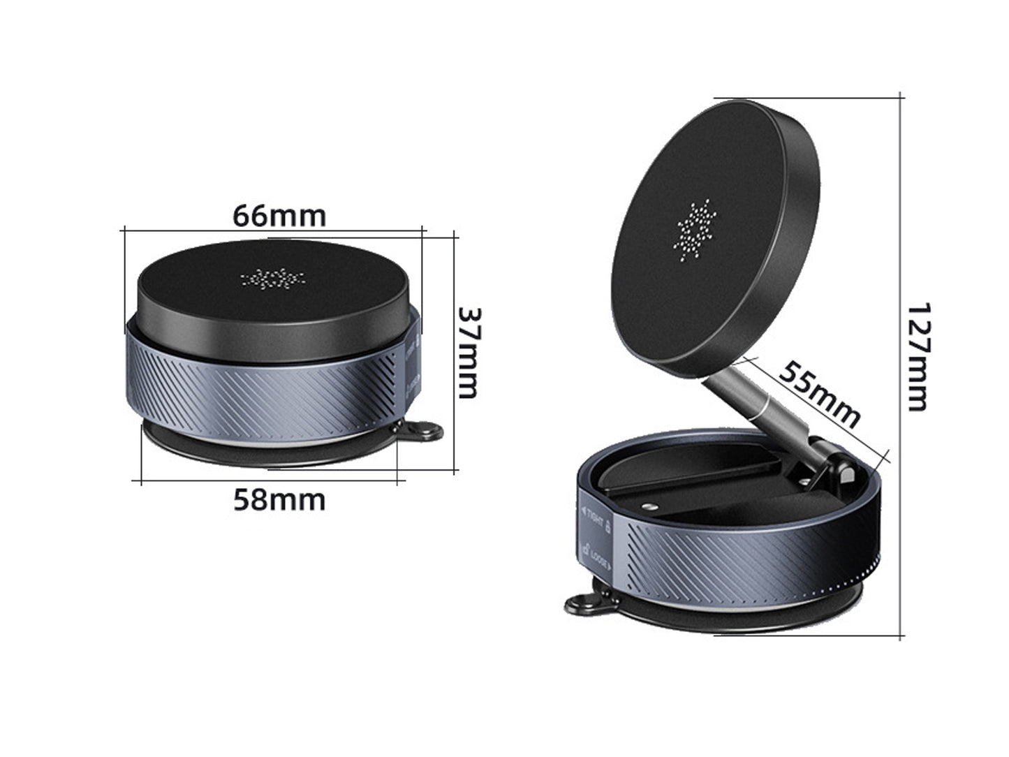 Vacuum Magnetic Phone Holder for Magsafe Magnetic Suction Cup Car Phone Mount