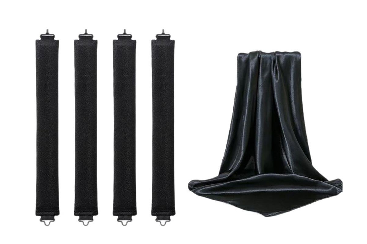 4Pcs Heatless Curls Overnight Hair Curlers Set No Damage Hair Styling Tools