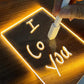Acrylic Message Marker Board with Light for Office Home School