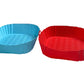 2pcs Square Silicone Air Fryer Liners Reusable Air Fryer Pot Air Fryer Inserts