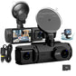 3 Channel Dash Cam Front and Rear Car Dash Camera With Motion Detection