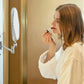 Extendable Wall-Mounted Makeup Mirror 3X Magnifier Double-Sided Bathroom Mirror