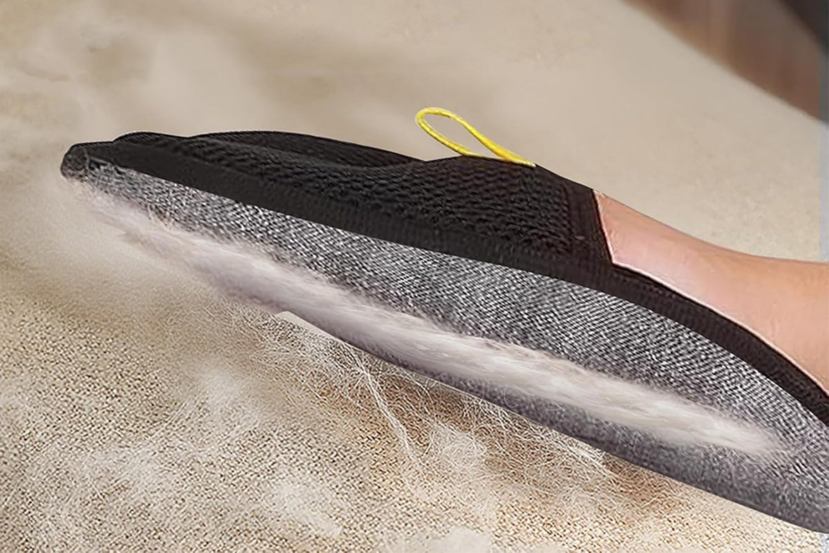 Pet Hair Removal Glove Five Finger Electrostatic Pet Hair Gloves Reusable Pet Hair Remover Tool