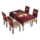 Christmas Tablecloth with 4 Chair Cover-Christmas bell