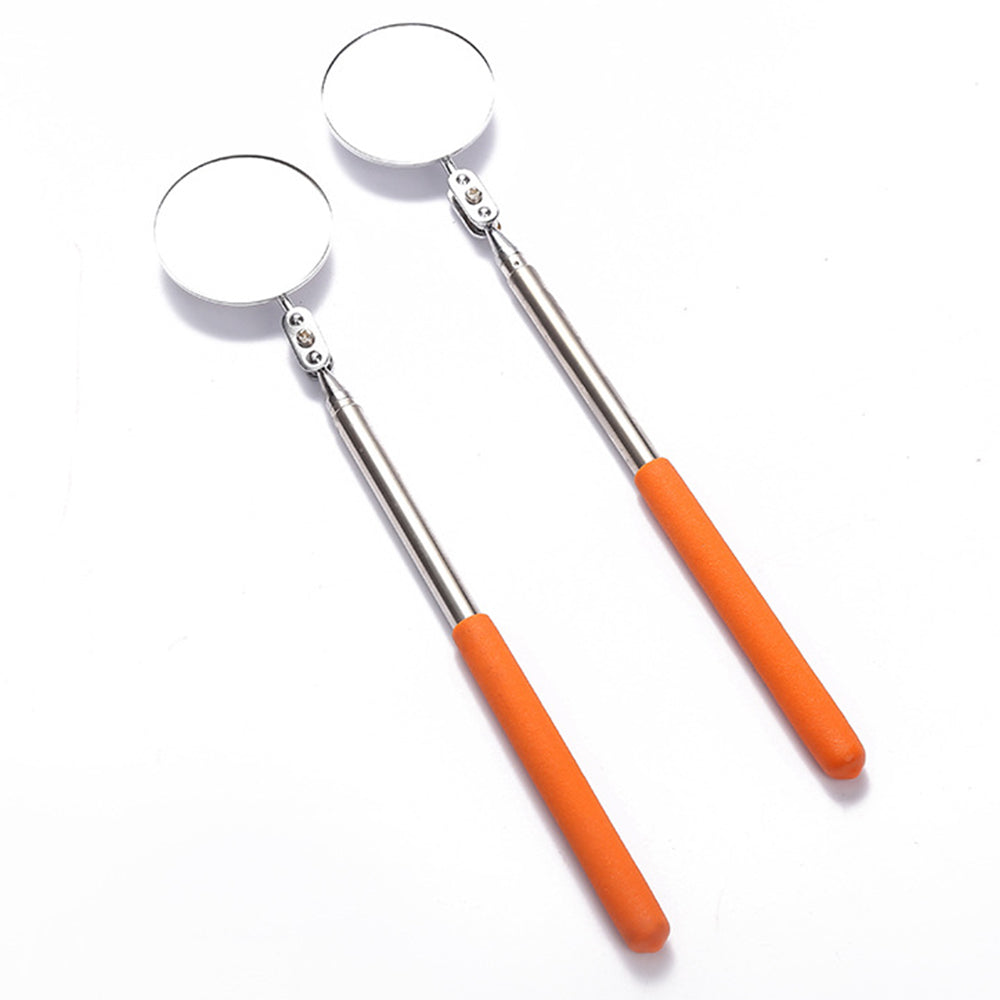 2Pcs 360 Adjustable Angle Telescopic Inspection Mirror for Car