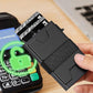 RFID Blocking Slim Aluminum Card Holder Wallet with Durable Expandable Backplate and Holds 12 Plus Cards Plus Cash